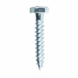HILLMAN 1/4 in. x 1-1/2 in. L Hex Steel Lag Screw 100 pk