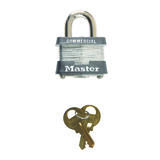 Master Lock 1-5/8 in. W x 1-1/2 in. L x 1-5/16 in. H Steel Double Locking Padlock 6 pk Keyed Ali