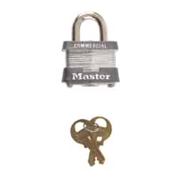 Master Lock 1-5/8 in. W x 1-1/2 in. L x 1-5/16 in. H Steel Double Locking Padlock 6 pk Keyed Ali