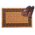 DeCoir Greek Key Tan/Black Coir Nonslip Door Mat 18 in. L x 30 in. W