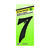 Hy-Ko Aluminum Black 7 Number Nail-On 3-1/2 in.