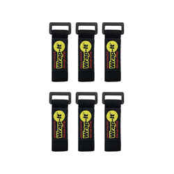Wrap-It 1 in. W x 6 in. L Black 10 lb. 6 pk Stretch Storage Straps