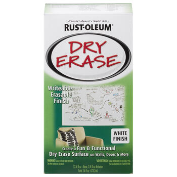 Rust-Oleum White Dry Erase Paint Kit Gloss 27 oz.