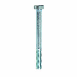 HILLMAN 1/4 in. Dia. x 2-1/2 in. L Zinc Plated Steel Hex Bolt 100 box
