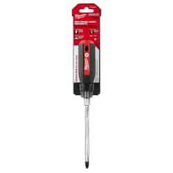 Milwaukee 6 in. #3 Screwdriver Cushion Grip Red 1 pc. Chrome-Plated Steel Phillips