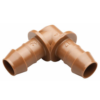 Rain Bird Plastic Drip Irrigation Barbed Elbow Fitting 4 pk