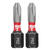 Milwaukee SHOCKWAVE #2 x 1 in. L Impact Duty Steel 1/4 in. 2 pc. Screwdriver Bit Hex Shank P