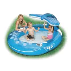Intex 55 gal. Round Inflatable Pool 42 in. H x 62 in. W x 82 in. L