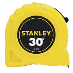 Stanley 30 ft. L x 1 in. W Yellow 1 pk Tape Rule