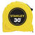 Stanley 30 ft. L x 1 in. W Yellow 1 pk Tape Rule