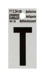 Hy-Ko 1 in. Vinyl Black Reflective Letter Self-Adhesive T