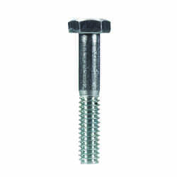 HILLMAN 1/4 in. Dia. x 1-1/2 in. L Zinc Plated Steel Hex Bolt 100 box