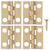 Ace 11/16 in. W x 3/4 in. L Polished Brass Brass Medium Hinge 4 pk
