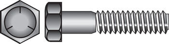 HILLMAN 5/16 in. Dia. x 3-1/2 in. L Heat Treated Zinc Steel Hex Head Cap Screw 50 box