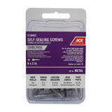 Ace No. 9 x 2 in. L Hex Washer Head Ceramic Steel Self-Sealing Screws