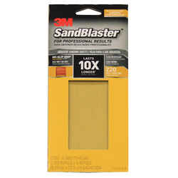 3M SandBlaster 9 in. L X 3-2/3 in. W 220 Grit Ceramic Sandpaper 6 pk