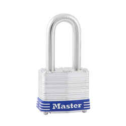 Master Lock 3-3/16 in. H X 1-9/16 in. W Laminated Steel Double Locking Padlock 1 pk