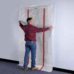 Zipwall ZipDoor 4 ft. W X 8 ft. L Plastic Sheeting 1 pk