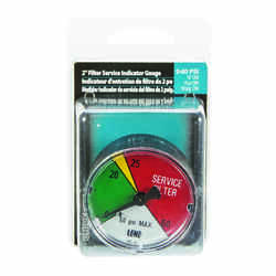 Universal 2 in. 0 psi 60 psi Pressure Gauge