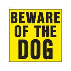 Hy-Ko English Beware of Dog 11 in. H x 11 in. W Plastic Sign
