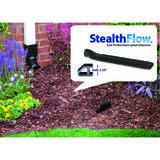 Amerimax 2 in. H x 8 in. W x 28 in. L Black Plastic Downspout Extension