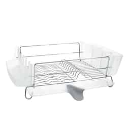 OXO Good Grips 6.1 in. H x 17.1 in. L x 19.8 in. W Silver Stainless Steel Dish Rack