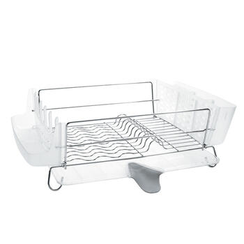 OXO Good Grips 6.1 in. H x 17.1 in. L x 19.8 in. W Silver Stainless Steel Dish Rack