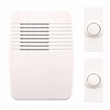 Heath Zenith White Plastic Wireless Door Chime Kit