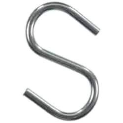 Ace Small Zinc-Plated Steel 1.5 in. L S-Hook 40 pk 80 lb. Silver