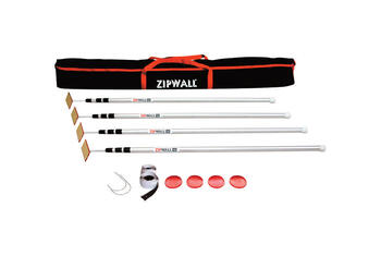 Zipwall ZipPole Telescoping 4.6 ft. L X 1 in. D Aluminum Extension Pole