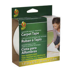 Duck Brand 1.41 in. W x 42 ft. L x 1.41 in. W x 42 ft. L Polyester Indoor Carpet Tape