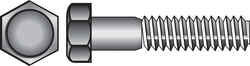 HILLMAN 3/8 in. Dia. x 1-1/4 in. L Zinc Plated Steel Hex Bolt 100 box