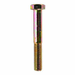 HILLMAN 1/2 in. Dia. x 3-1/2 in. L Heat Treated Yellow Dichromate Hex Head Cap Screw 25 box