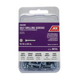 Ace 3/4 in. L x 10 Sizes Pan Head Zinc-Plated Phillips Self- Drilling Screws Steel