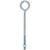 Hampton 1/2 in. x 10 in. L Zinc-Plated Steel Eyebolt Nut Included