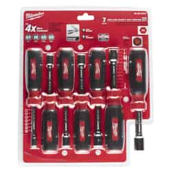 Milwaukee Assorted in. SAE Hollow Shaft Nut Driver Set 7 in. L 7 pc.