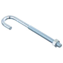 Hampton Medium Zinc-Plated Silver Zinc 1.1875 in. L 150 lb. 1 pk J-Bolt