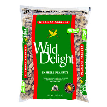 Wild Delight inshell Peanuts Assorted Species Wild Bird Food Peanuts 5 lb.