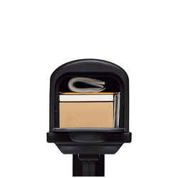 Gibraltar Mailboxes Gibraltar Classic Plastic Post and Box Combo Black 20-3/4 in. L x 10-1/8 i