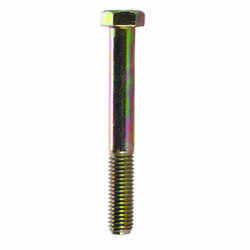 HILLMAN 1/2 in. Dia. x 4 in. L Heat Treated Yellow Dichromate Hex Head Cap Screw 25 box
