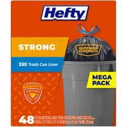 Hefty Extra Strong 33 gal Trash Bags Drawstring 48 pk