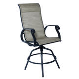 Living Accents Brown Aluminum Barrington Swivel Rocker