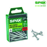 SPAX No. 8 x 1-1/2 in. L Phillips/Square Flat Zinc-Plated Steel Multi-Purpose Screw 25 each