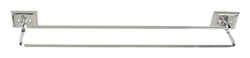 Decko Diamond Chrome Twin Towel Bar 18 in. L Chrome
