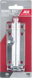 Ace Barrel Bolt 4 in. Zinc For Lightweight Doors, Chests and Cabinets