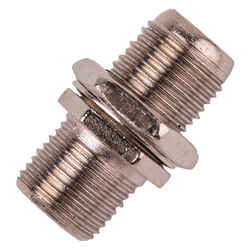 Monster Cable Hook It Up Double Female Coax F Adapter 75 Ohm 900 mHz 10 pk