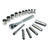 Craftsman Assorted mm x 1/4 in. drive Metric 6 Point Socket Wrench Set 17 pc.