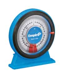 Empire POLYCAST Magnetic 5 in. L x 4-1/4 in. W 360 Blue 1 pc. Protractor