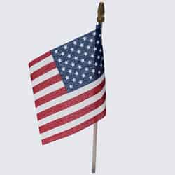 Valley Forge American Stick Flag 4 in. H X 6 in. W