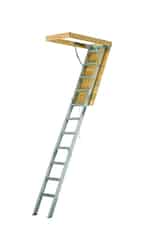 Louisville 10.3 ft. H X 25.5 in. W Aluminum Attic Ladder Type IAA 375 lb. cap.